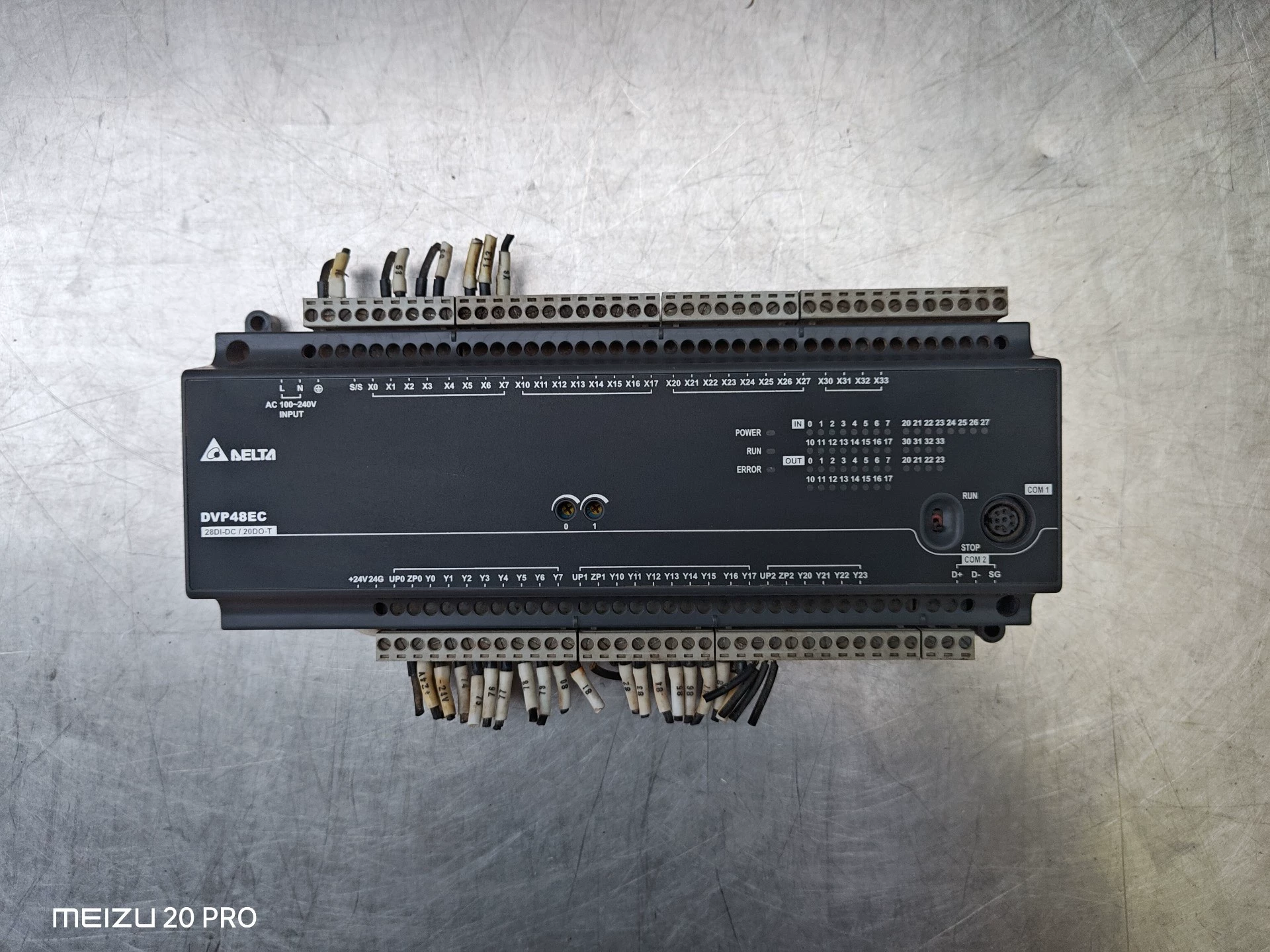 Delta DVP48EC00T3 PLC - Used