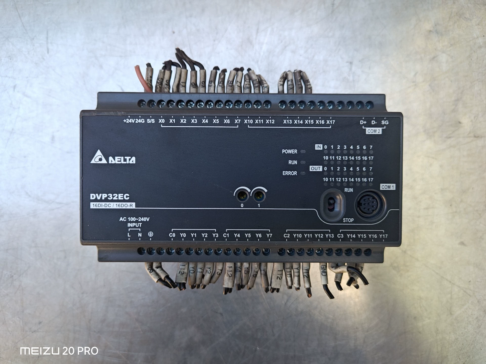 Delta DVP32EC00R3 PLC - Used