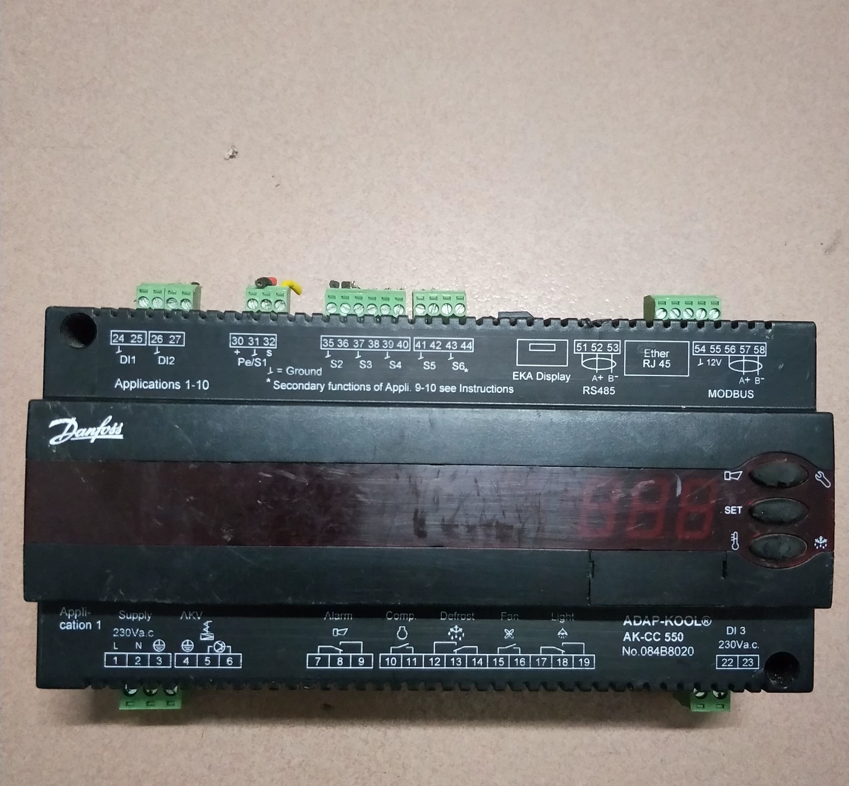 Danfoss AK-CC 550 084B8020 electronic expansion valve evaporator controller - Used