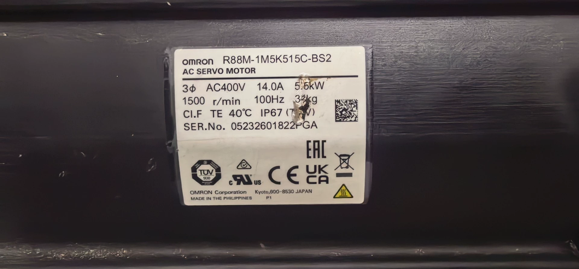 Omron R88M-1M5K515C-BS2 Servomotor - gebraucht