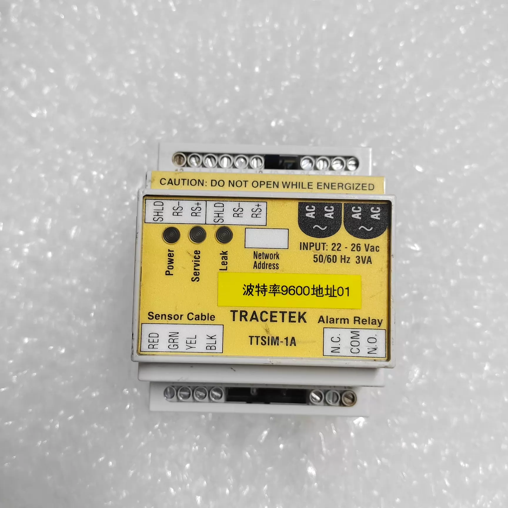 TraceTek TTSIM-1A leak detection alarm control unit - Used
