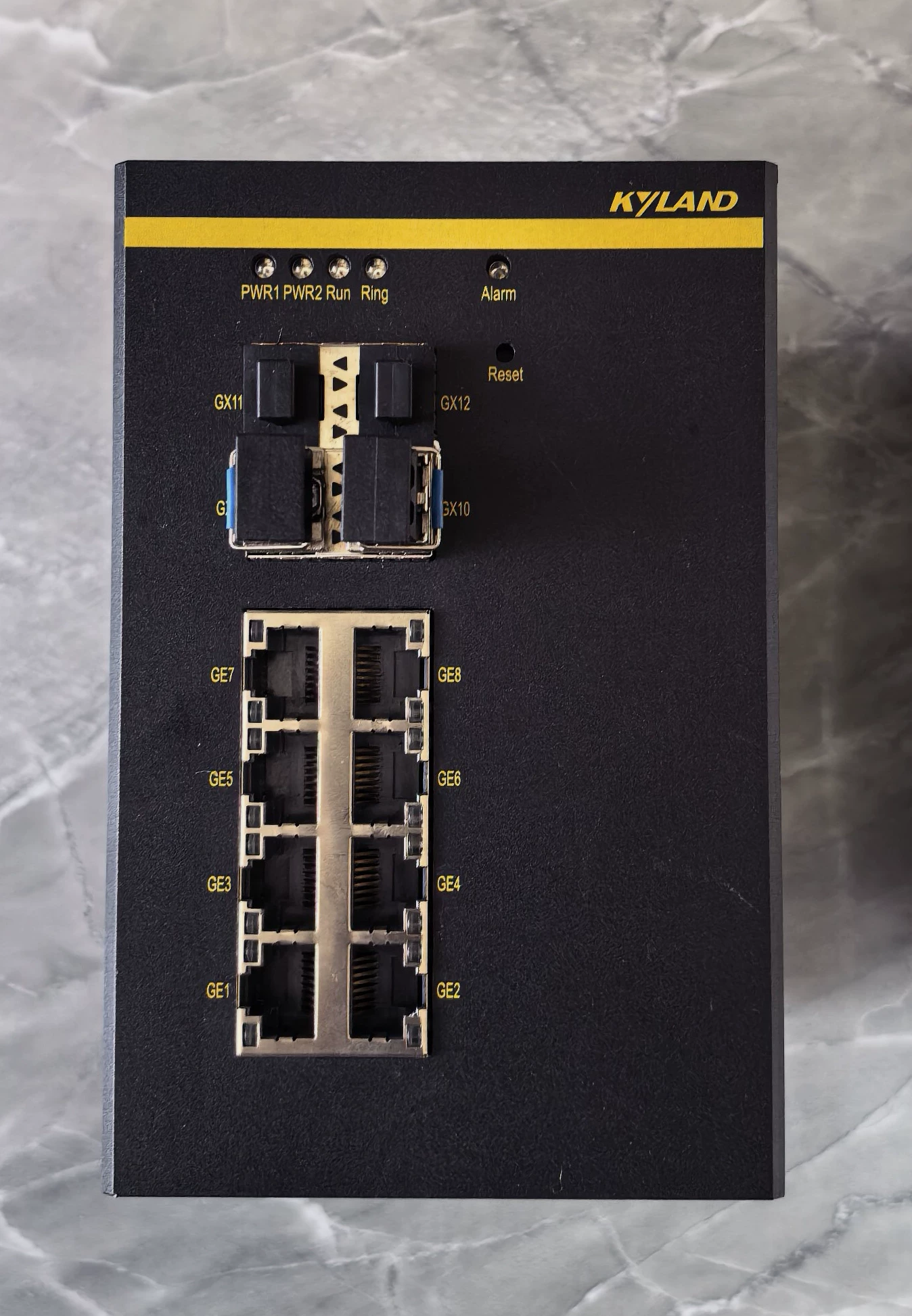 Kyland SICOM6800-D-4GX8GE-HV industrial Ethernet switch - Used