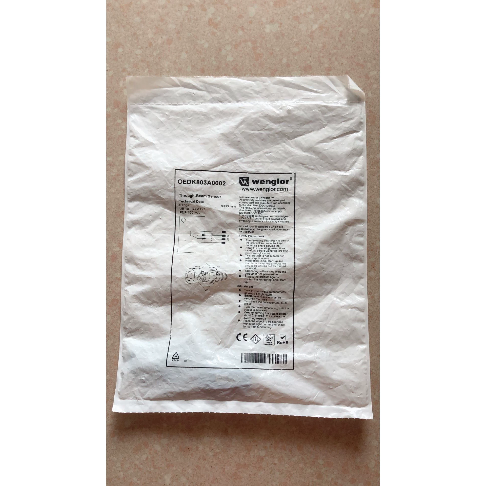 wenglor OEDK803A0002 through-beam photoelectric sensor - New
