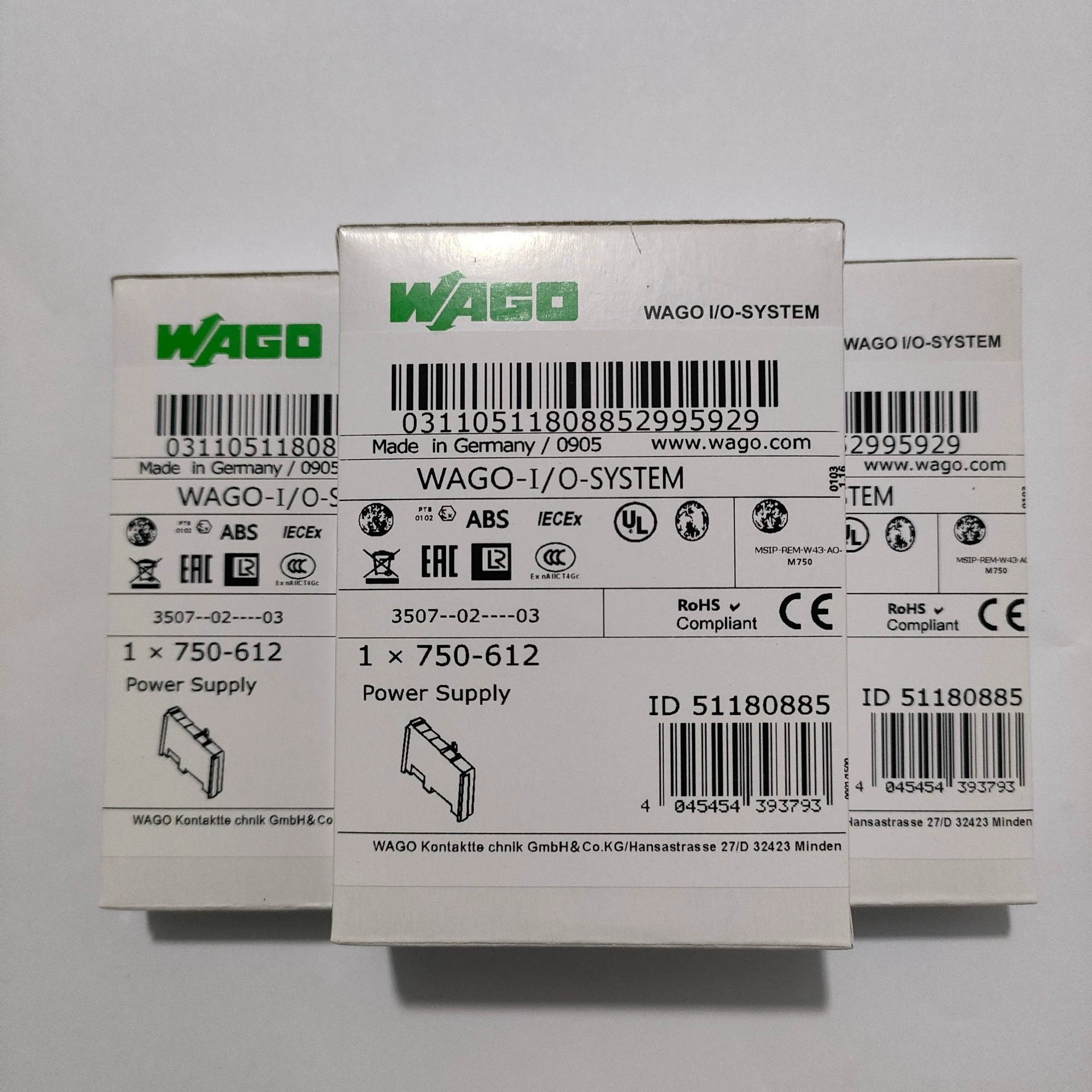 WAGO 750-612 power supply module - New