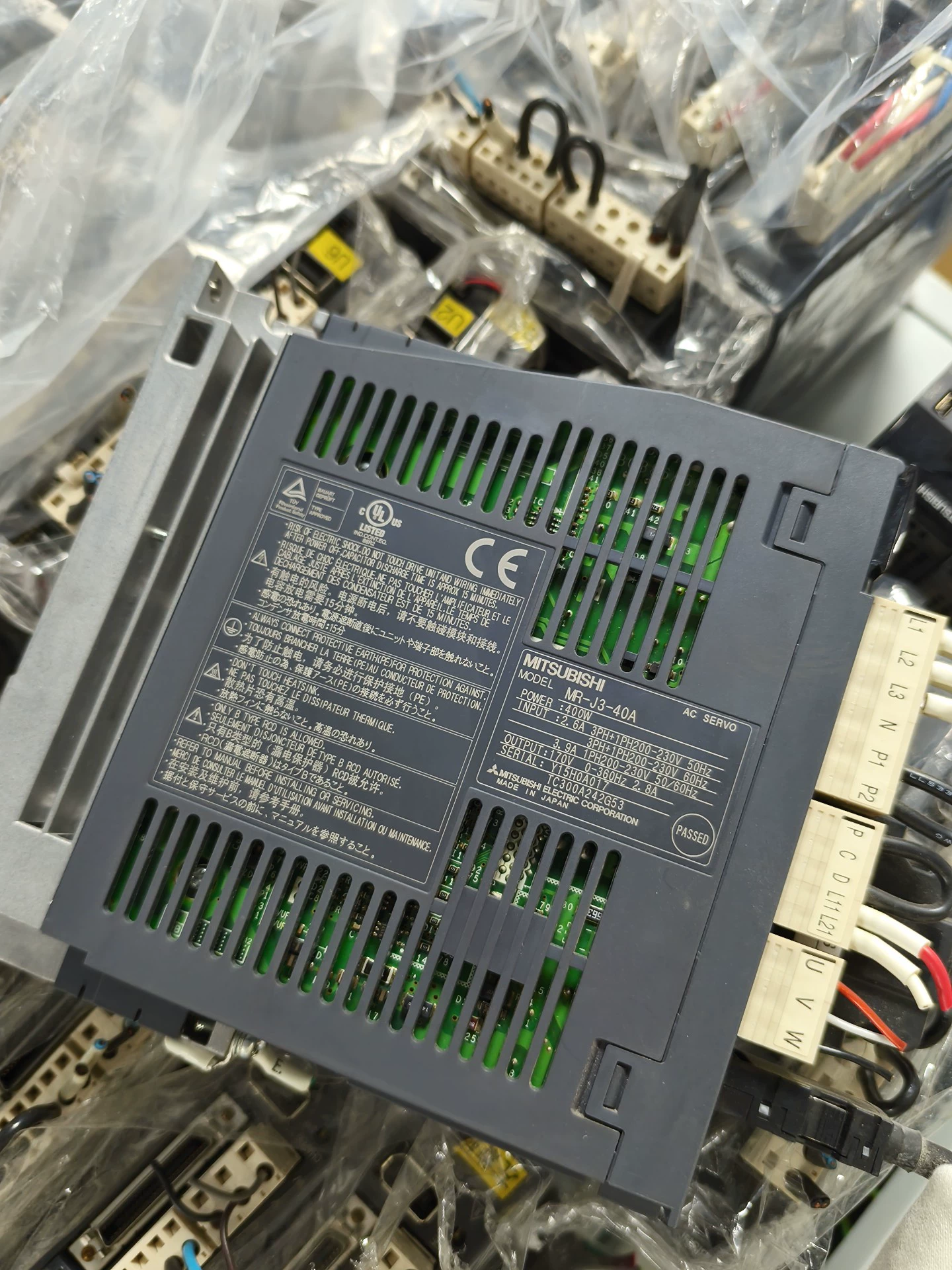 Servoacionamento Mitsubishi Electric MR-J3-40A - Usado