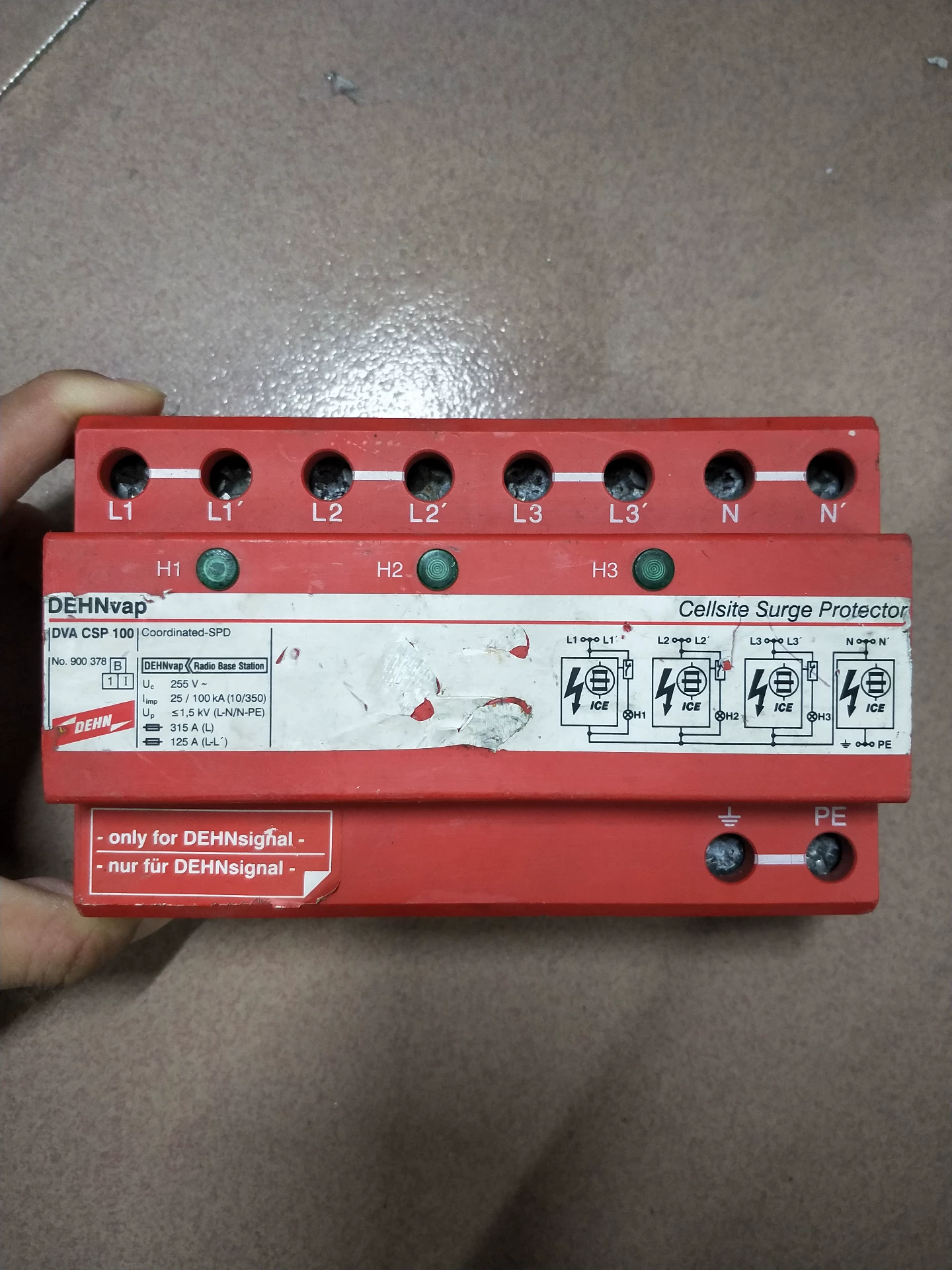 DEHN DVA CSP 100 surge protector - Used