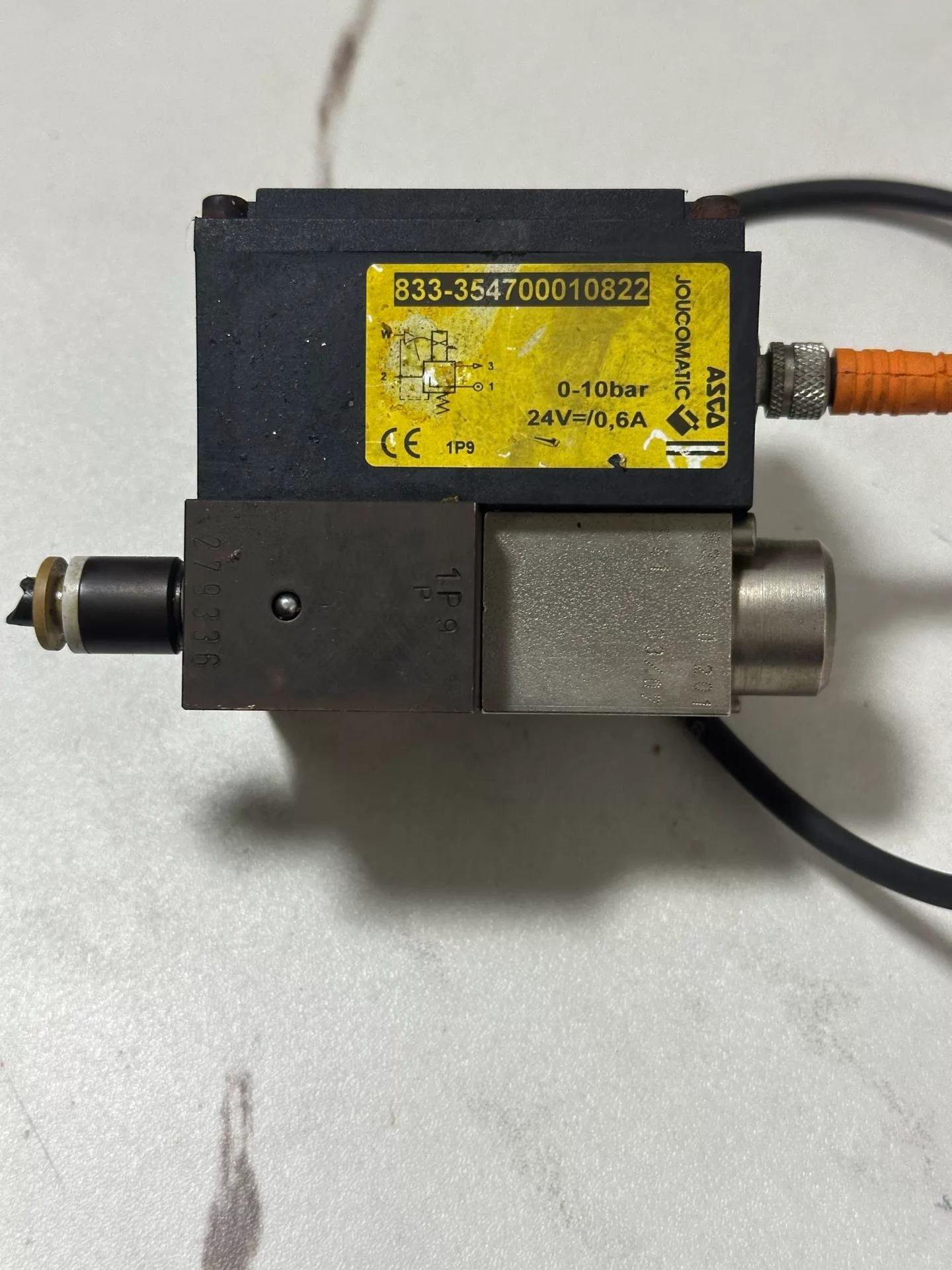 ASCO 833-354700010822 Pneumatic Proportional Valve - Used