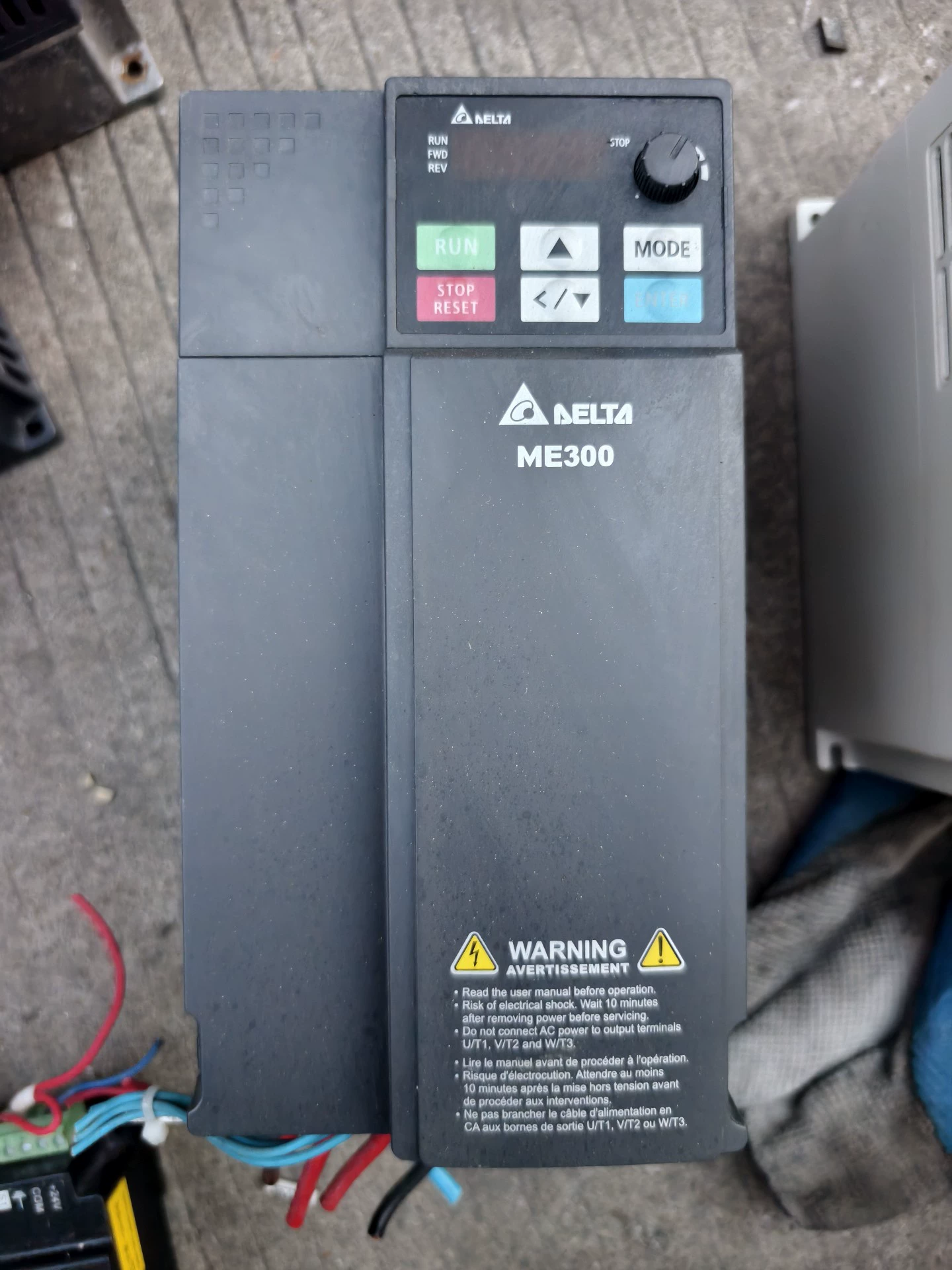 Delta VFD17AME43ANNAA variable frequency drive - Used